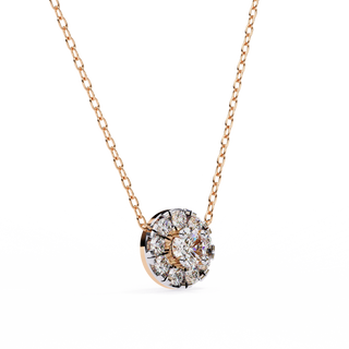 Floral Inspired Pendant by Aupulent Jewellery 100% certified lab grown diamonds