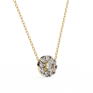 Floral Inspired Pendant by Aupulent Jewellery 100% certified lab grown diamonds