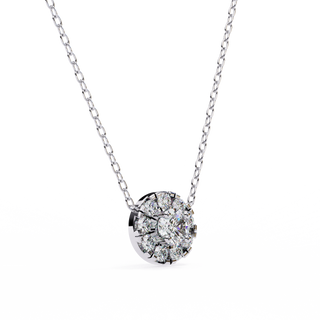 Floral Inspired Pendant by Aupulent Jewellery 100% certified lab grown diamonds
