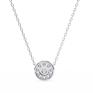 Floral Inspired Pendant by Aupulent Jewellery 100% certified lab grown diamonds