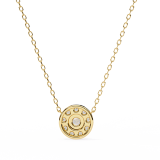 Floral Inspired Pendant by Aupulent Jewellery 100% certified lab grown diamonds