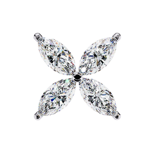 Floral Lab Grown Diamond Stud Earrings by Aupulent Jewellery 100% certified lab grown diamonds