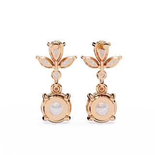 Double Drop Lab Grown Diamond Earrings by Aupulent Jewellery 100% certified lab grown diamonds
