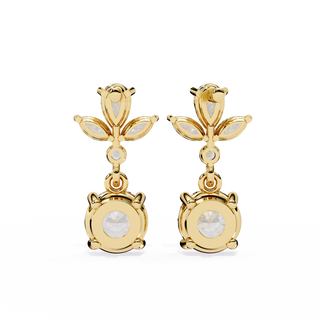 Double Drop Lab Grown Diamond Earrings by Aupulent Jewellery 100% certified lab grown diamonds