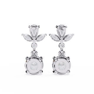 Double Drop Lab Grown Diamond Earrings by Aupulent Jewellery 100% certified lab grown diamonds