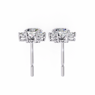Double Drop Lab Grown Diamond Earrings by Aupulent Jewellery 100% certified lab grown diamonds