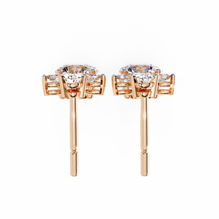 Double Drop Lab Grown Diamond Earrings by Aupulent Jewellery 100% certified lab grown diamonds