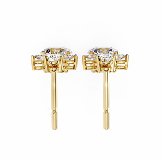 Double Drop Lab Grown Diamond Earrings by Aupulent Jewellery 100% certified lab grown diamonds