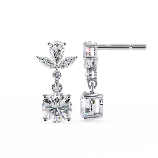 Double Drop Lab Grown Diamond Earrings by Aupulent Jewellery 100% certified lab grown diamonds