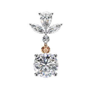 Double Drop Lab Grown Diamond Earrings by Aupulent Jewellery 100% certified lab grown diamonds