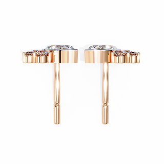 Artistic Lab Grown Diamond Drop Earrings by Aupulent Jewellery 100% certified lab grown diamonds