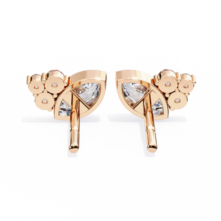 Artistic Lab Grown Diamond Drop Earrings by Aupulent Jewellery 100% certified lab grown diamonds