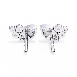 Artistic Lab Grown Diamond Drop Earrings by Aupulent Jewellery 100% certified lab grown diamonds