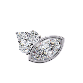 Artistic Lab Grown Diamond Drop Earrings by Aupulent Jewellery 100% certified lab grown diamonds