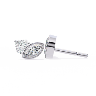 Artistic Lab Grown Diamond Drop Earrings by Aupulent Jewellery 100% certified lab grown diamonds