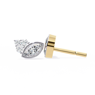 Artistic Lab Grown Diamond Drop Earrings by Aupulent Jewellery 100% certified lab grown diamonds