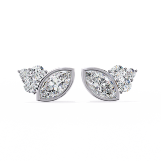 Artistic Lab Grown Diamond Drop Earrings by Aupulent Jewellery 100% certified lab grown diamonds