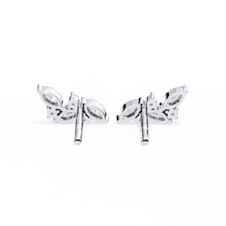 Floral Bouquet Lab Grown Diamond Earrings by Aupulent Jewellery 100% certified lab grown diamonds
