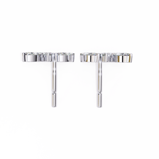 Floral Bouquet Lab Grown Diamond Earrings by Aupulent Jewellery 100% certified lab grown diamonds