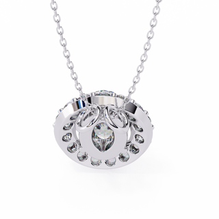 Mixed-Cut Elegance Pendant by Aupulent Jewellery 100% certified lab grown diamonds