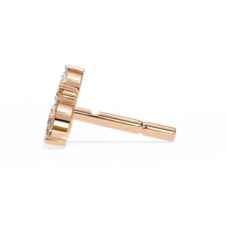 Floral Bouquet Lab Grown Diamond Earrings by Aupulent Jewellery 100% certified lab grown diamonds