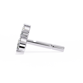 Floral Bouquet Lab Grown Diamond Earrings by Aupulent Jewellery 100% certified lab grown diamonds