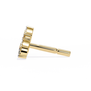 Floral Bouquet Lab Grown Diamond Earrings by Aupulent Jewellery 100% certified lab grown diamonds