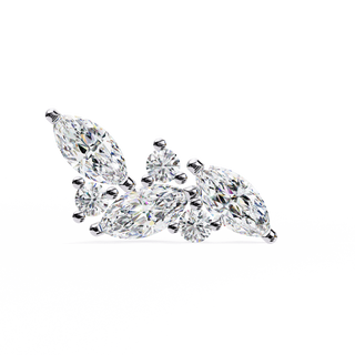 Floral Bouquet Lab Grown Diamond Earrings by Aupulent Jewellery 100% certified lab grown diamonds