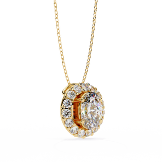 Mixed-Cut Elegance Pendant by Aupulent Jewellery 100% certified lab grown diamonds