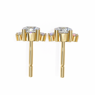 Nature-Inspired Lab Grown Diamond Earrings by Aupulent Jewellery 100% certified lab grown diamonds