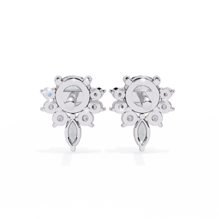 Nature-Inspired Lab Grown Diamond Earrings by Aupulent Jewellery 100% certified lab grown diamonds