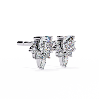 Nature-Inspired Lab Grown Diamond Earrings by Aupulent Jewellery 100% certified lab grown diamonds