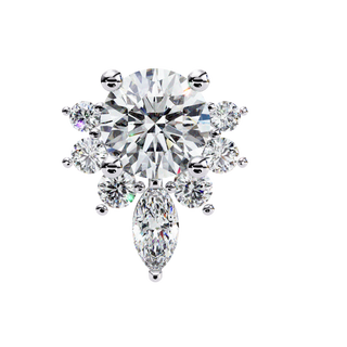 Nature-Inspired Lab Grown Diamond Earrings by Aupulent Jewellery 100% certified lab grown diamonds