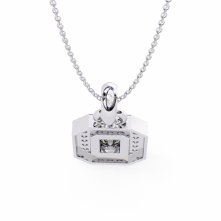Emerald Cluster Pendant by Aupulent Jewellery 100% certified lab grown diamonds