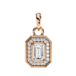 Emerald Cluster Pendant by Aupulent Jewellery 100% certified lab grown diamonds