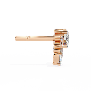Nature-Inspired Lab Grown Diamond Earrings by Aupulent Jewellery 100% certified lab grown diamonds