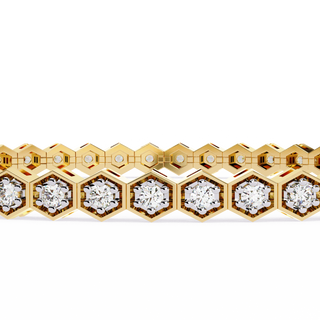 Classic Tennis Bracelet by Aupulent Jewellery 100% certified lab grown diamonds