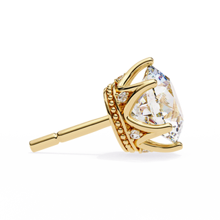 Royal Crown Lab Grown Diamond Earrings by Aupulent Jewellery 100% certified lab grown diamonds