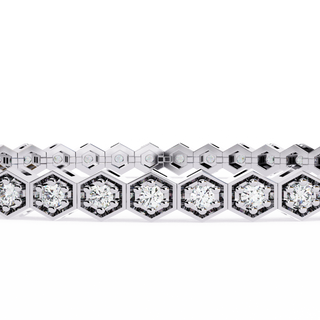 Classic Tennis Bracelet by Aupulent Jewellery 100% certified lab grown diamonds