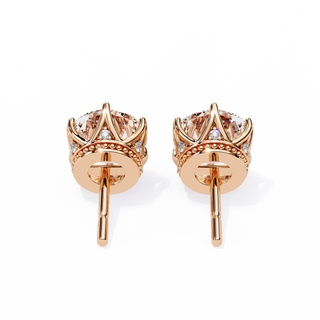 Royal Crown Lab Grown Diamond Earrings by Aupulent Jewellery 100% certified lab grown diamonds