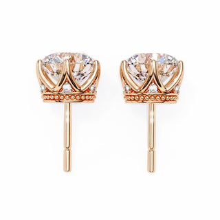 Royal Crown Lab Grown Diamond Earrings by Aupulent Jewellery 100% certified lab grown diamonds