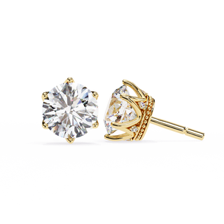 Royal Crown Lab Grown Diamond Earrings by Aupulent Jewellery 100% certified lab grown diamonds