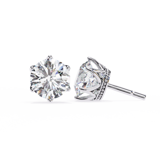 Royal Crown Lab Grown Diamond Earrings by Aupulent Jewellery 100% certified lab grown diamonds