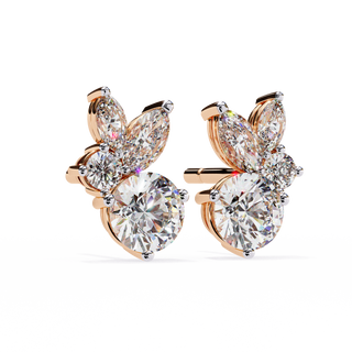 Mixed-Cut Drop Earrings by Aupulent Jewellery 100% certified lab grown diamonds