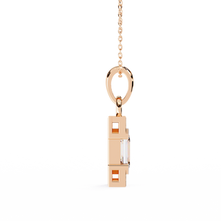 Emerald Accent Pendant by Aupulent Jewellery 100% certified lab grown diamonds