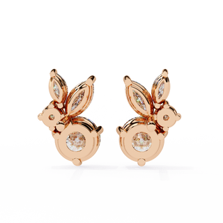 Mixed-Cut Drop Earrings by Aupulent Jewellery 100% certified lab grown diamonds