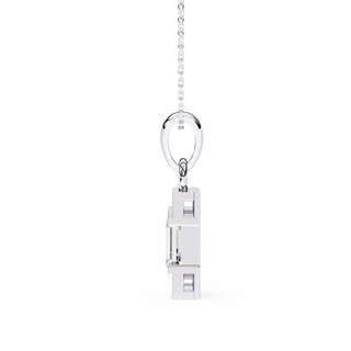 Emerald Accent Pendant by Aupulent Jewellery 100% certified lab grown diamonds