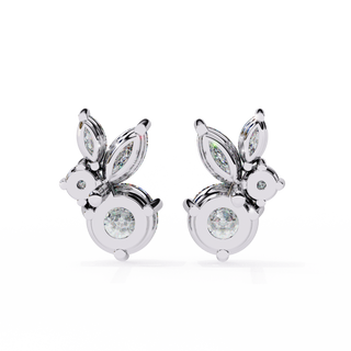 Mixed-Cut Drop Earrings by Aupulent Jewellery 100% certified lab grown diamonds