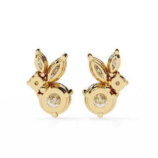 Mixed-Cut Drop Earrings by Aupulent Jewellery 100% certified lab grown diamonds