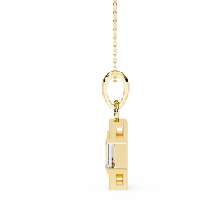 Emerald Accent Pendant by Aupulent Jewellery 100% certified lab grown diamonds